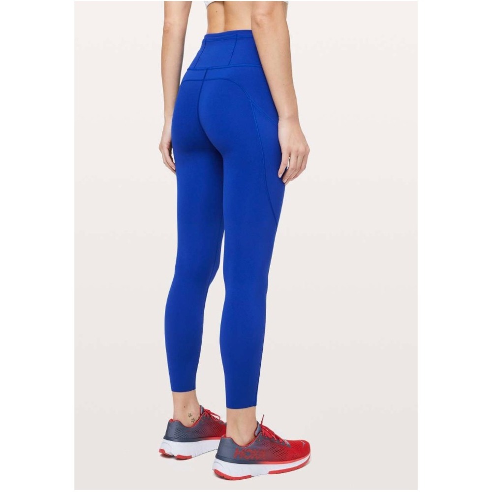 NEW Lululemon Fast & Free 7/8 Tight II *Non-Reflective Nulux 25" Jet Stream 4